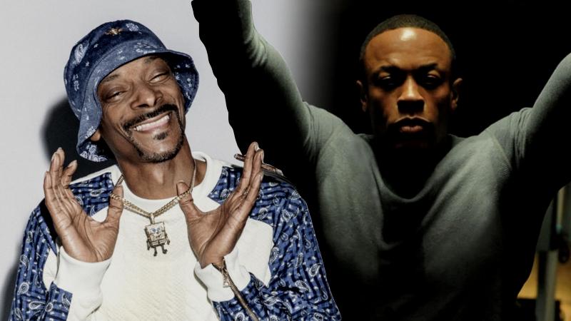 Collage von Snoop Dogg und Dr. Dre