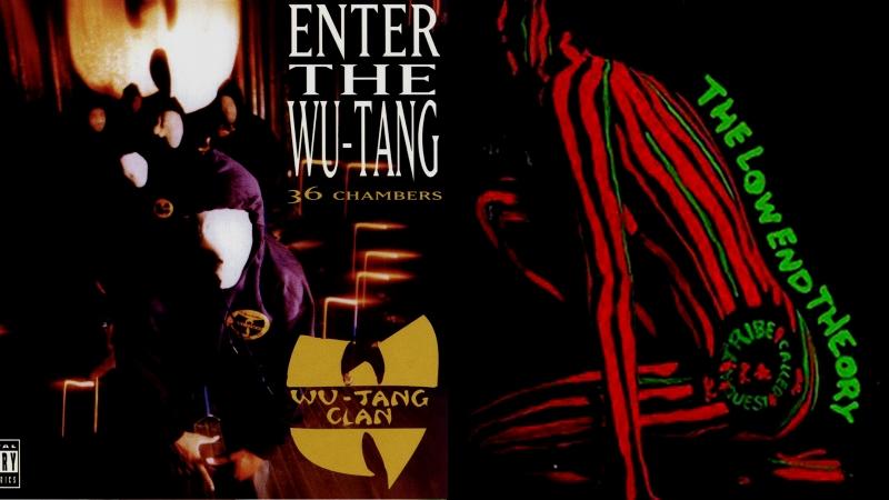 Albumcover von "Enter The Wu-Tang (36 Chambers)" und "The Low End Theory"