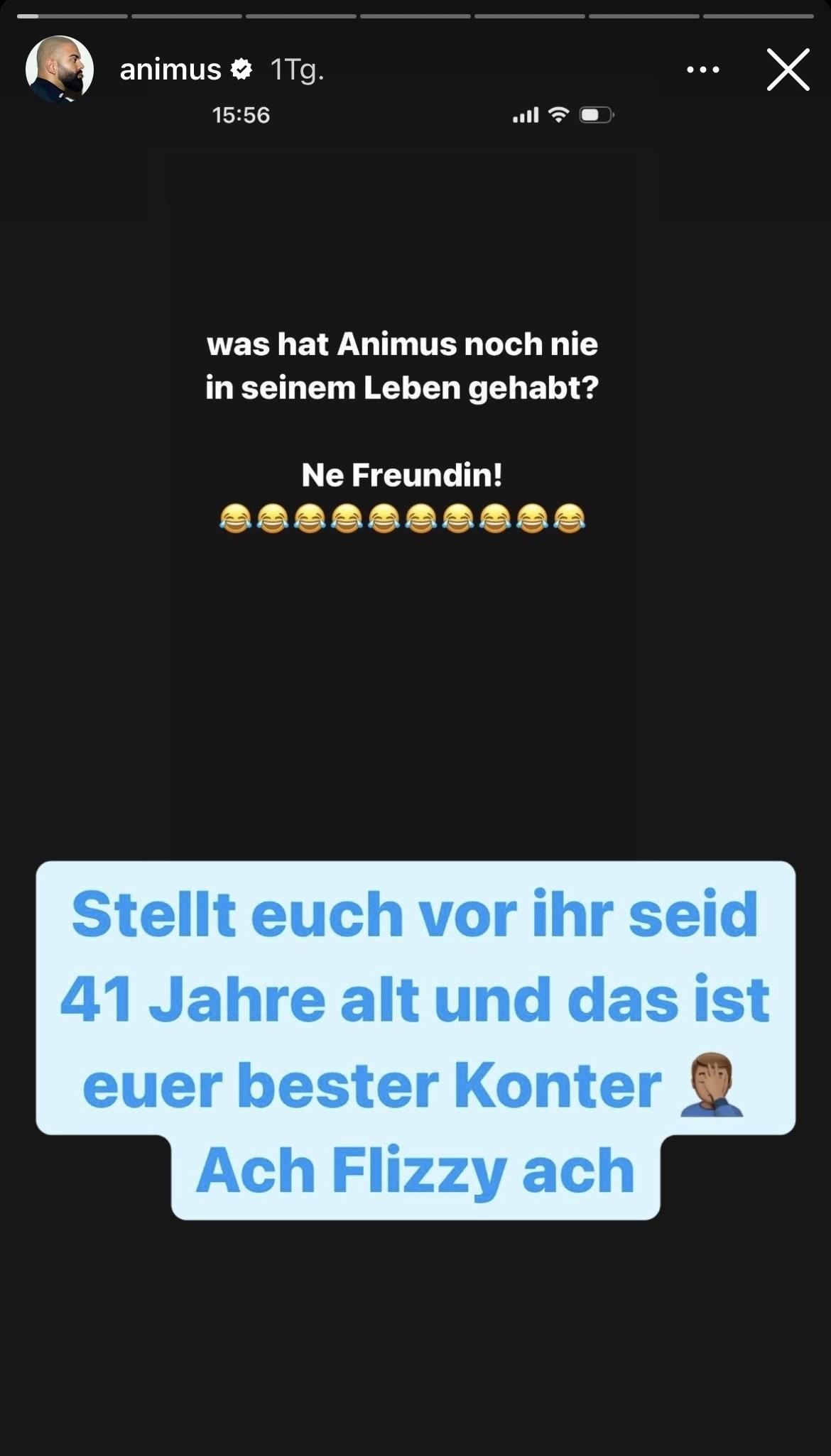 Animus reagiert auf Flers Instagram-Story