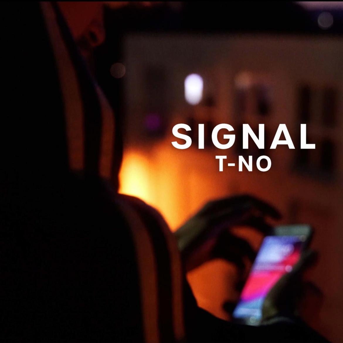 single cover man holding a phone signal