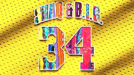 Trikot mit Nr. 34 und den Namen Shaq & B.I.G.