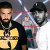 Drake und Kendrick Lamar vor einem Wrestling-Ring