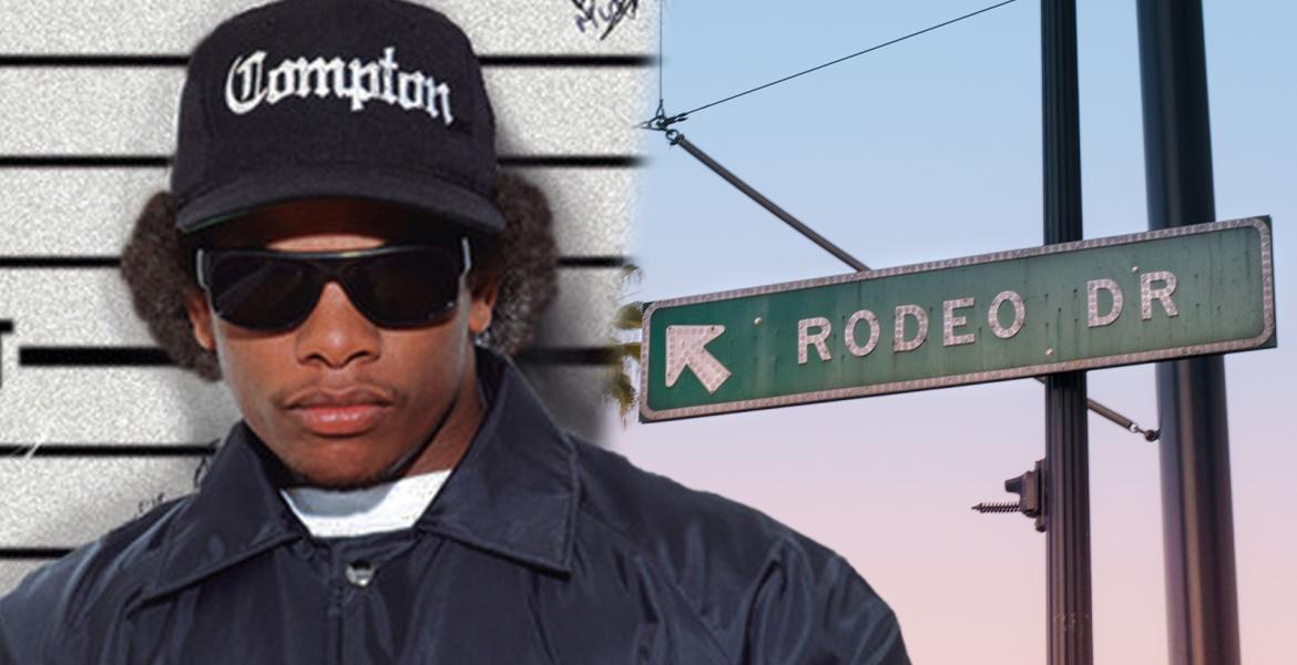 Collage Eazy-E & Rodeo Dr